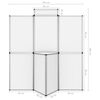 vidaXL 8-Panel Folding Exhibition Display Wall 181x200 cm White