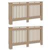 vidaXL Radiator Cover 2 pcs Sonoma Oak 152 x 19 x 81.5 cm