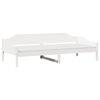 vidaXL Bed Frame without Mattress White 90x190 cm Single Solid Wood Pine