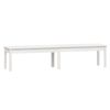 vidaXL 2-Seater Garden Bench White 203.5x44x45 cm Solid Wood Pine
