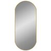 vidaXL Wall Mirror Gold 80x35 cm Oval