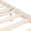 vidaXL Bed Frame without Mattress White Single Solid Wood Pine