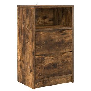 vidaXL Bedside Table Smoked Oak 40 x 30 x 467 cm Engineered Wood