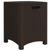 vidaXL Garden Storage Box 39x39x46 cm PP Rattan Brown