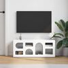 vidaXL TV Cabinet High Gloss White 100 x 35 x 40 cm Engineered Wood