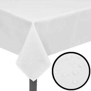 vidaXL Table Cover | Set of 5 | White | 100% Polyester | 100 x 100 cm