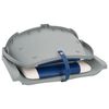 vidaXL 2 Piece Foldable Boat Seat Set with Blue-white Pillow