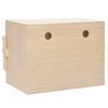 vidaXL Chicken Laying Nest 2 Compartments 63x40x45 cm Solid Pine Wood