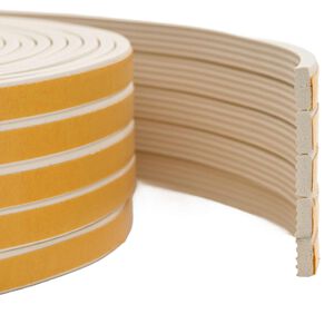 vidaXL Self-Adhesive Window Seal White 15 x 8 mm 12 m EPDM Foam