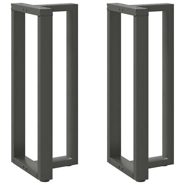 vidaXL Bar Table Legs T-Shaped&nbsp;2 pcs Anthracite 40x35x(100-101) cm Steel
