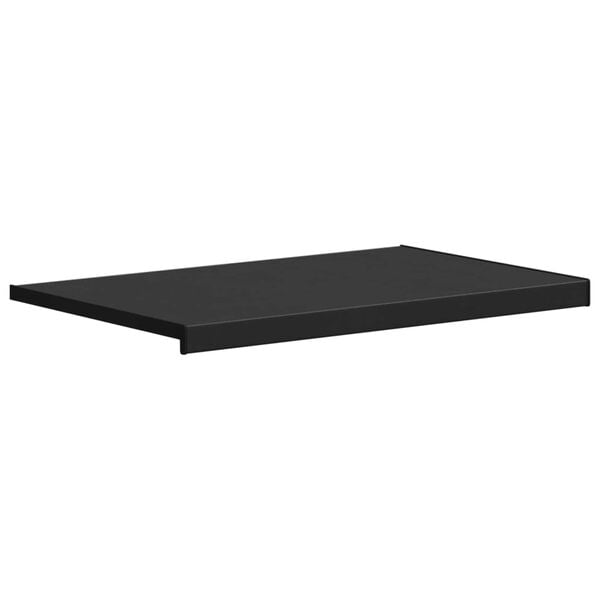 vidaXL Window Sill Black with Wood Grain 100 x 50 x 4.5 cm PVC