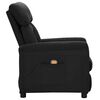 vidaXL Massage Chair Black Microfiber Fabric