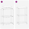 vidaXL Kitchen Storage with Shelf Black 30 x 50 x 92 cm Steel