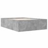 vidaXL Bed Frame without Mattress Concrete Grey 135x190 cm Double