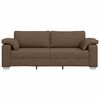 vidaXL Sofa Brown 219 x 77 x 82 cm Fabric