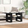 vidaXL Coffee Table Black Oak 102 x 55 x 42 cm Engineered Wood