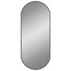 vidaXL Wall Mirror Black 70x30 cm Oval