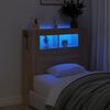 vidaXL LED Headboard Sonoma Oak 100x18.5x103.5 cm Engineered Wood