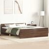 vidaXL Bed Frame without Mattress Brown Oak 140x190 cm