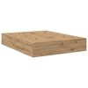 vidaXL Storage Bed Frame Artisan Oak 135 cm Engineered Wood