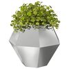 vidaXL Planter Silver 100 x 100 x 80 cm Galvanised Steel
