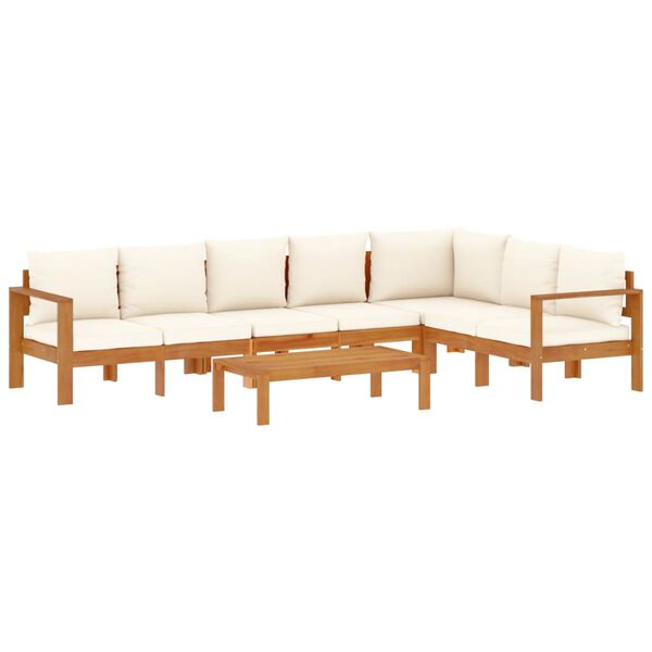 vidaXL 5 Piece Garden Sofa Set with Cushions Solid Wood Acacia