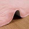 vidaXL Faux Sheepskin Rug Tafalla Pink &Oslash; 160 cm Polyester
