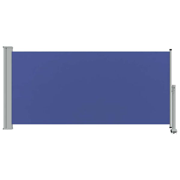 vidaXL Patio Retractable Side Awning 120x300 cm Blue