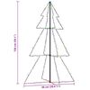 vidaXL Christmas Cone Tree 200 LEDs Indoor and Outdoor 98x150 cm