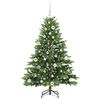 vidaXL Artificial Christmas Tree with 150 LEDs Green 150 cm PE and PVC