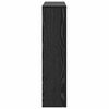 vidaXL Radiator Cover Black Oak 104 x 20 x 82 cm Engineered Wood