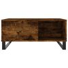 vidaXL Coffee Table Smoked Oak 80x80x36.5 cm Engineered Wood