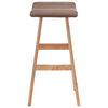 vidaXL Bar Stool Taupe Fabric