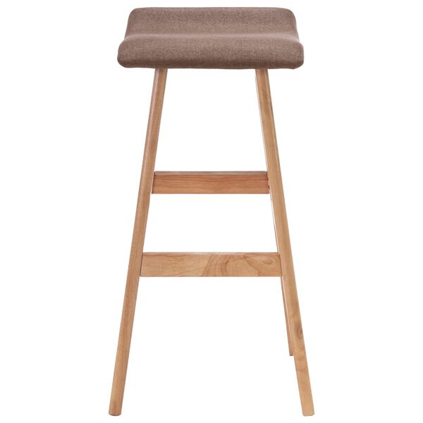 vidaXL Bar Stool Taupe Fabric