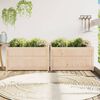 vidaXL Garden Planters 2 pcs Solid Wood Pine