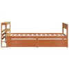 vidaXL Bed Frame without Mattress Wax Brown 100x200 cm Solid Wood Pine