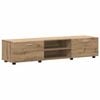 vidaXL TV Cabinet Set with Drawer FLORIN Artisan Oak Engineered Wood