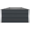 vidaXL Planter Anthracite 385 x 100 x 45 cm Galvanised Steel