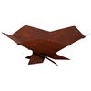 vidaXL Fire Pit Rusty 53 x 53 x 18.5 cm Weathering Steel