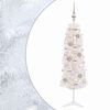 vidaXL Artificial Slim Christmas Tree with Bauble 150 cm 150 LEDs