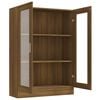 vidaXL Vitrine Cabinet Brown Oak 82.5x30.5x115 cm Engineered Wood