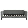 vidaXL Daybed with Trundle&Drawers without Mattress Dark Grey 90x190 cm Single