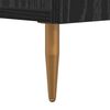 vidaXL Bedside Cabinet Black Oak 40 x 35 x 47.5 cm Engineered Wood