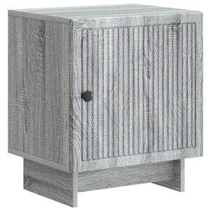 vidaXL Bedside Cabinet Grey Sonoma 43 x 34.5 x 50 cm Engineered Wood
