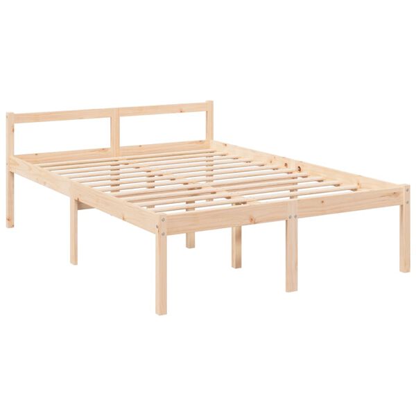 vidaXL Senior Bed without Mattress 120x200cm Solid Wood Pine