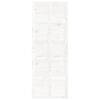 vidaXL Barn Door White 80x1.8x214 cm Solid Wood Pine