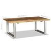 vidaXL Coffee Table Solid Reclaimed Wood 100x60x38 cm