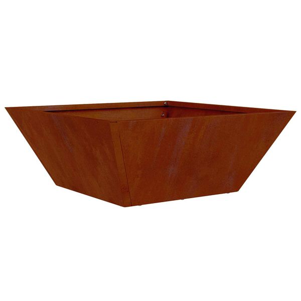 vidaXL Garden Planter Rusty 40 x 40 x 15 cm Weathering Steel