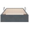 vidaXL Storage Bed with Mattress Dark Grey 90 x 190 cm Velvet