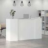 vidaXL Reception Desk White 180x50x103.5 cm Engineered Wood